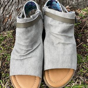 Blowfish Malibu Balla Wedge Sandal Women's Size 9 Gray